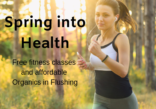 free fitness classes, csa, Flushing