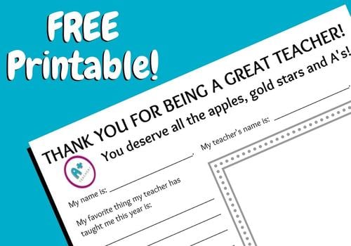 Celebrate Teacher Appreciation Week With This Free Printable