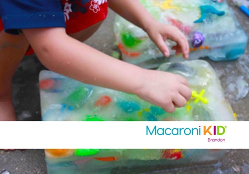 Ice Block Treasure Hunt Activity stay cool and have fun with this summer fun project.