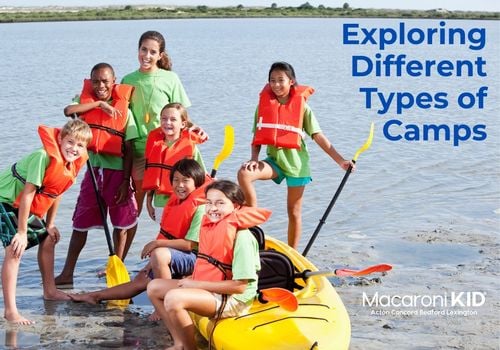 Kids in a kayak on a lake