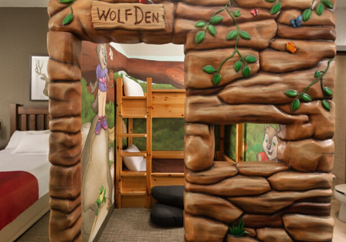 Themed room at Great Wolf Lodge