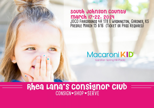 Dates and Location for the Summer/Spring Sale for Rhea Lana's of South Johnson County