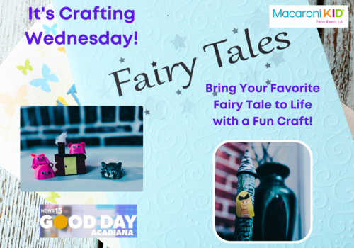 children's craft with items from home