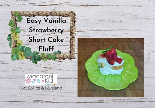 Easy Vanilla Strawberry Short Cake Fluff