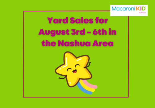 Yard Sales for Nashua August 3rd - 6th