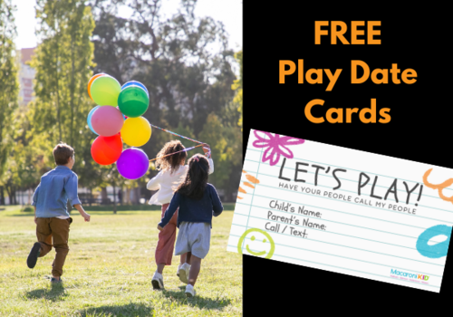 Play date cards