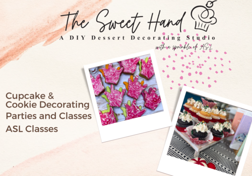 the sweet hand a diy dessert decorating studio with sprinkle of ASL cupcake and cookie decorating parties and classes ASL classes