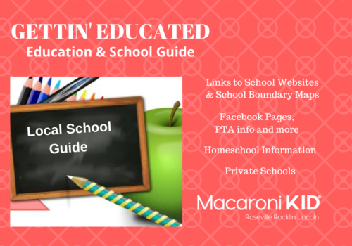education & school guide Roseville Rocklin Lincoln