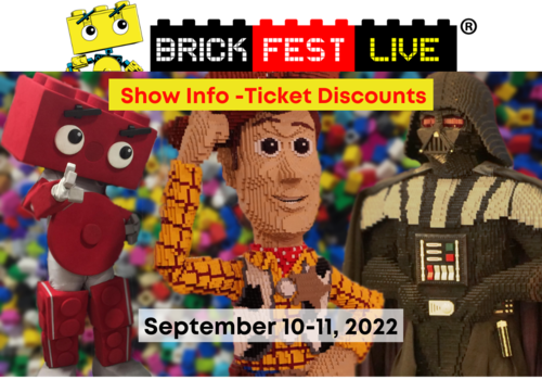 Brick Fest Live - Pasadena, September 10-11, 2022. Show Info and Ticket discounts