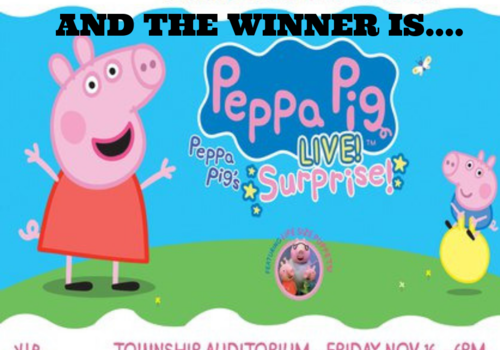 [[TICKET GIVEAWAY WINNER]] Peppa Pig Live! SURPRISE! Family 4-Pack