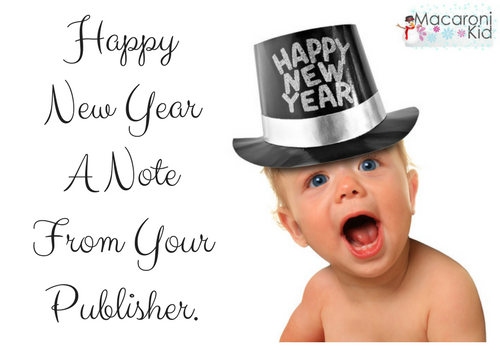 New Year's Note From Your Publisher