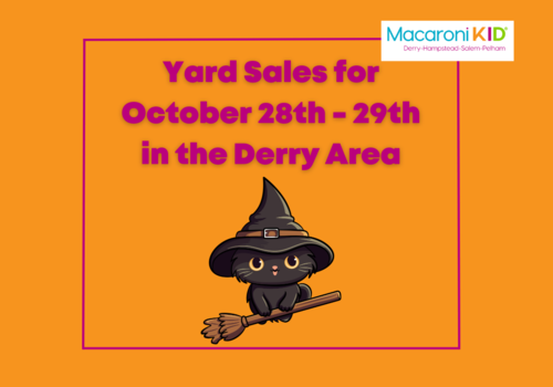 Yard Sales in Derry October 28th - 29th