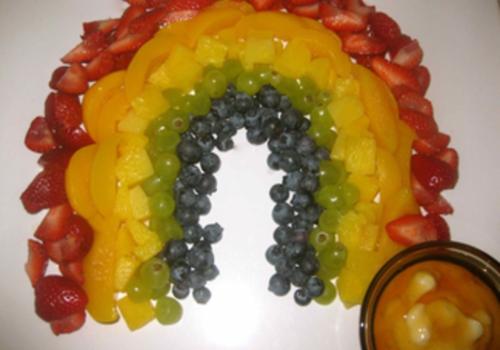 Fruit Rainbow and a Pot o' Gold