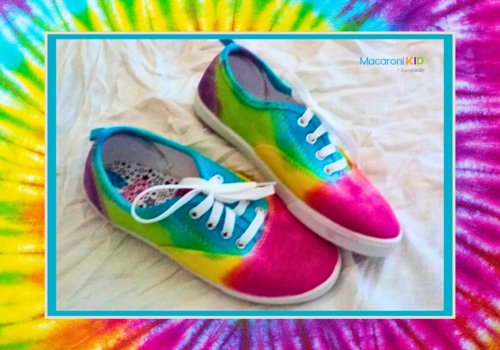 tie dyed shoes