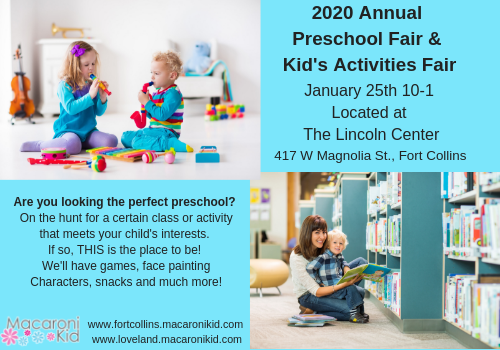 2020 Annual Preschool Fair & Kid's Activities Fair