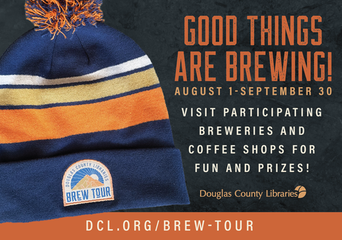 Douglas County Libraries Brew Tour branded beanie