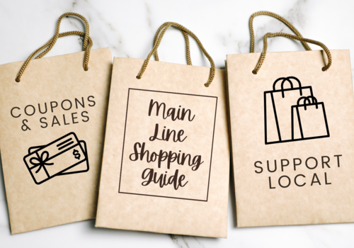 Tan and White Shopping Gift Bags Black Friday Facebook Cover (1) 