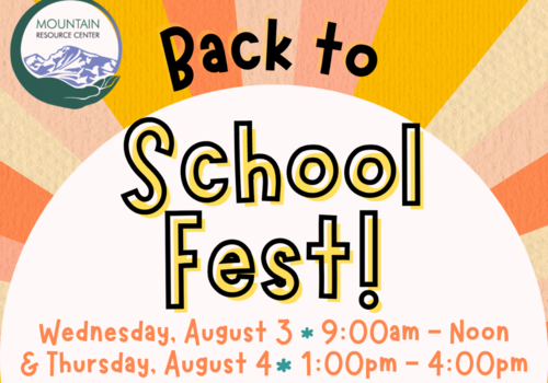 Back to School Fest - Mountain Resource Center