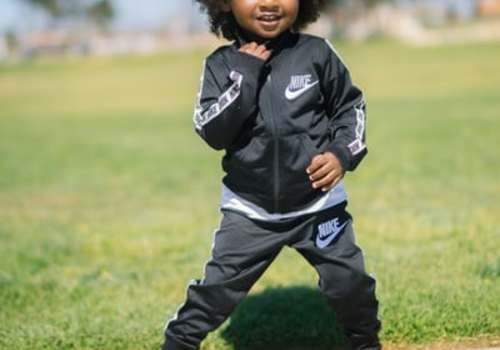 small child in track suit