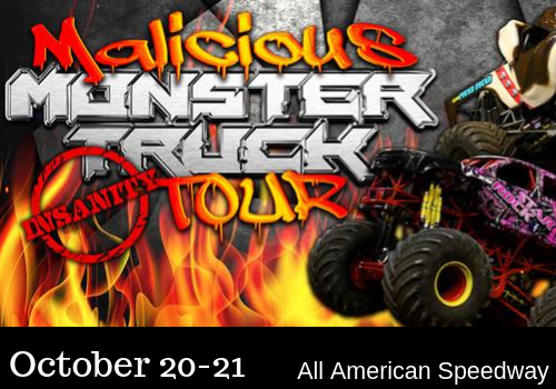Malicious Monster Truck Tour October 20-21 Roseville CA