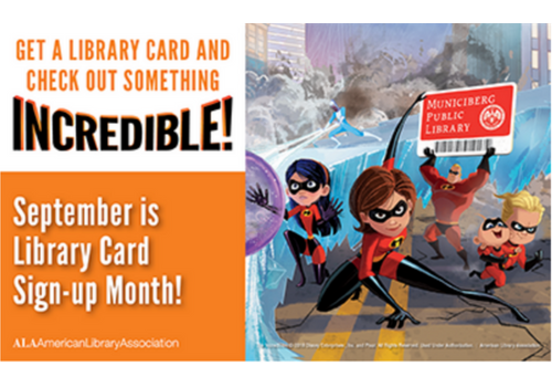 September is Library Card Sign Up Month for Kids