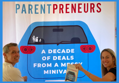 ParentPreneurs book cover, with Jamie and Brian Ratner
