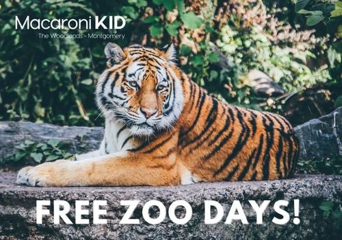 FREE Houston zoo days this fall get your tickets now. The woodlands tx Montgomery conroe spring