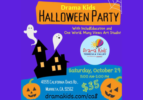 Join Drama Kids, IncludEducation and One World, Many Views for a SPOOKTACULAR Halloween party!