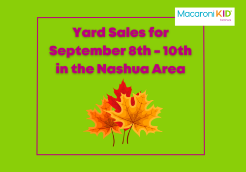 Yard Sales in Nashua for September 8th - 10th