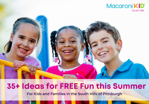 35 + Ideas for Free Summer Fun for kids in the South Hills of Pittsburgh PA 
