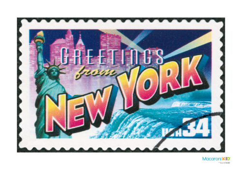 Greetings from New York postcard