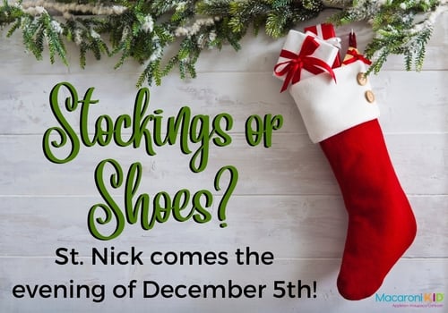 Saint Nick comes the evening of December 5