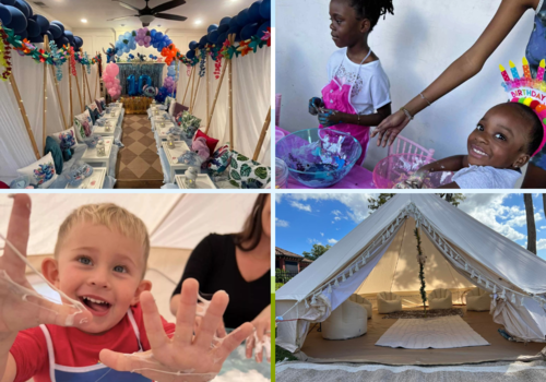 Children having fun at birthday parties and events by Slumberr.