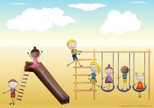 Children at playground