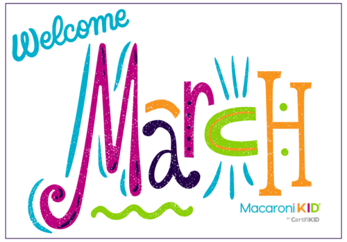 Welcome March sign