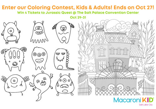 Halloween coloring contest