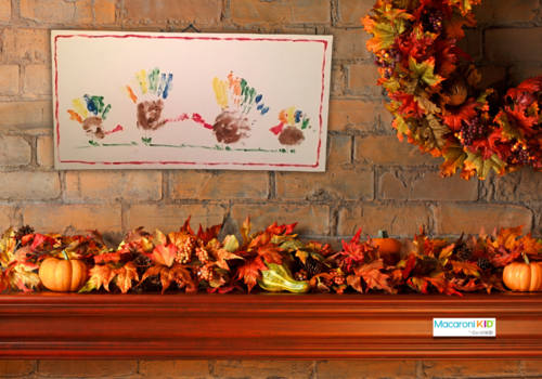 handprint turkeys make nice thanksgiving decor