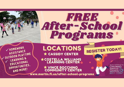 MCParks 2023 Free After School Programs flyer