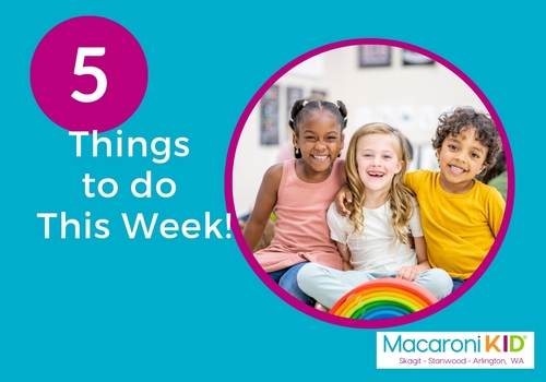 5 Things to do This Week image with three children smiling!