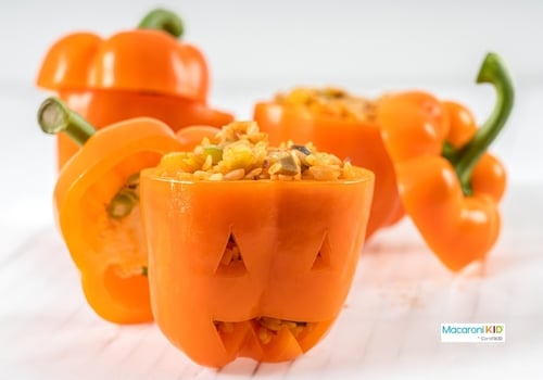 Spooky Halloween Stuffed Peppers