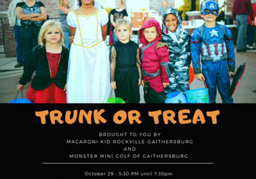 Halloween Trunk Trick or Treat Laurel Rockville MD