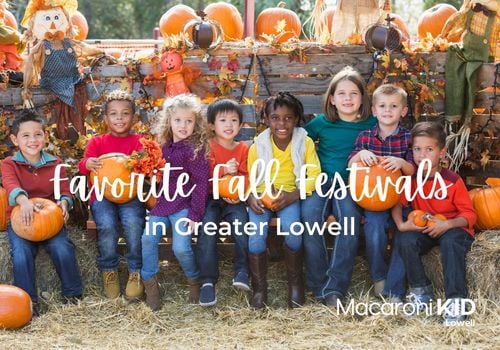 Kids holding pumpkins