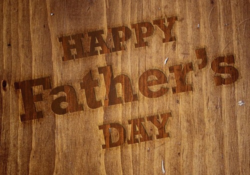 Father's Day wood burnout
