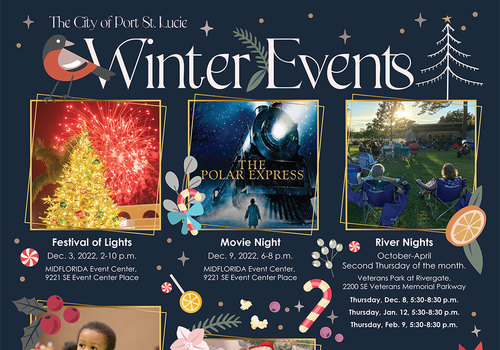 City of PSL 2022 Winter Events Poster