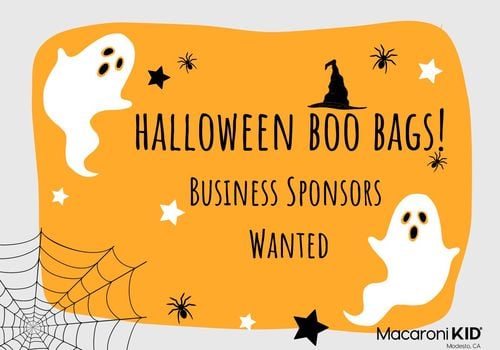 Halloween boo bag sponsors wanted