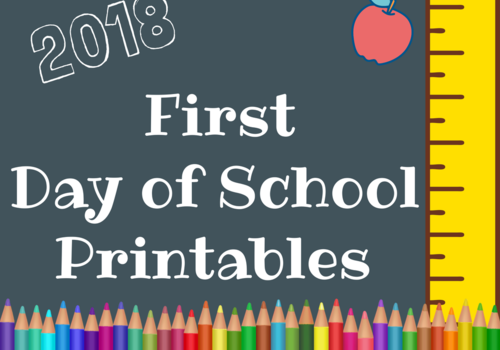 First Day of School Printables FREE