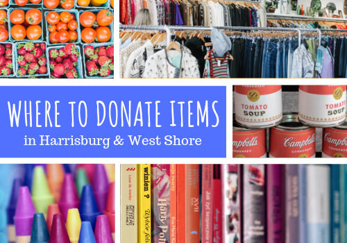 Donate household items plates food harrisburg pa central pennsylvania mechanicsburg non-profit charity help assistance food clothing canned goods food pantry things to do activities family child kids