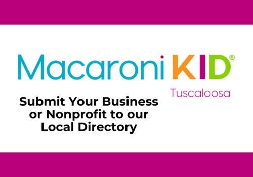 Macaroni KID Tuscaloosa logo, saying 