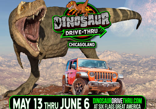 Dinosaur Drive-Thru at Six Flags Great America
