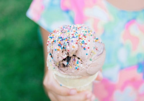 Ice Cream Cone with Sprinkles